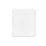 Write & Erase Plain-tab Paper Dividers, 5-tab, Letter, White, 36 Sets