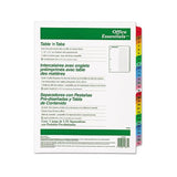 Table 'n Tabs Dividers, 31-tab, 1 To 31, 11 X 8.5, White, 1 Set