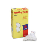 Medium-weight White Marking Tags, 1 3-4 X 1 3-32, 1,000-box