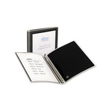 Flexi-view Binder With Round Rings, 3 Rings, 0.5" Capacity, 11 X 8.5, Black