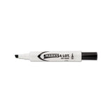 Marks A Lot Desk-style Dry Erase Marker, Broad Chisel Tip, Black, Dozen