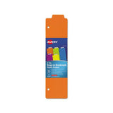 Tabbed Snap-in Bookmark Plastic Dividers, 5-tab, 11.5 X 3, Assorted, 1 Set