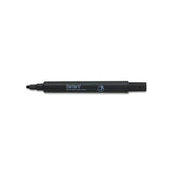 Large Desk Style Permanent Marker, Broad Chisel Tip, Black, Dozen