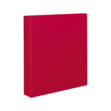 Durable Non-view Binder With Durahinge And Slant Rings, 3 Rings, 1.5" Capacity, 11 X 8.5, Red