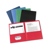 Two-pocket Folder, 40-sheet Capacity, Assorted Colors, 25-box