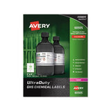 Ultraduty Ghs Chemical Waterproof And Uv Resistant Labels, 2 X 4, White, 10-sheet, 50 Sheets-box