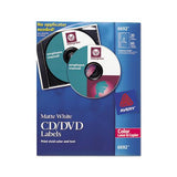 Laser Cd Labels, Matte White, 30-pack