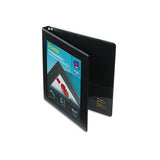 Framed View Heavy-duty Binders, 3 Rings, 0.5" Capacity, 11 X 8.5, Black