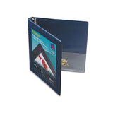 Framed View Heavy-duty Binders, 3 Rings, 0.5" Capacity, 11 X 8.5, Navy Blue