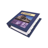 Framed View Heavy-duty Binders, 3 Rings, 1.5" Capacity, 11 X 8.5, Navy Blue