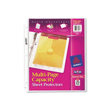 Multi-page Top-load Sheet Protectors, Heavy Gauge, Letter, Clear, 25-pack