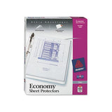 Top-load Sheet Protector, Economy Gauge, Letter, Clear, 100-box