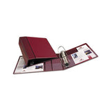 Heavy-duty Non-view Binder With Durahinge And Locking One Touch Ezd Rings, 3 Rings, 4" Capacity, 11 X 8.5, Maroon