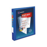 Heavy-duty View Binder With Durahinge And One Touch Ezd Rings, 3 Rings, 1" Capacity, 11 X 8.5, Pacific Blue