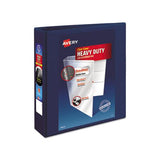 Heavy-duty View Binder With Durahinge And One Touch Ezd Rings, 3 Rings, 2" Capacity, 11 X 8.5, Navy Blue