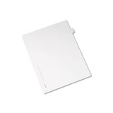 Preprinted Legal Exhibit Side Tab Index Dividers, Allstate Style, 26-tab, V, 11 X 8.5, White, 25-pack