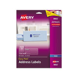 Matte Clear Easy Peel Mailing Labels W- Sure Feed Technology, Inkjet Printers, 1.33 X 4, Clear, 14-sheet, 25 Sheets-pack