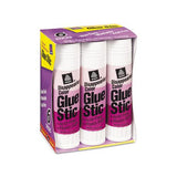 Permanent Glue Stic Value Pack, 1.27 Oz, Applies Purple, Dries Clear, 6-pack