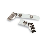 Badge Straps W-clip, 0.38" X 2.75", Clear, 100-box