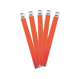 Crowd Management Wristbands, Sequentially Numbered, 10 X 3-4, Red, 100-pack