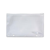 Zip-all Ring Binder Pocket, 6 X 9 1-2, Clear