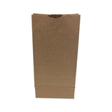 Grocery Paper Bags, 50 Lbs Capacity, #10, 6.31"w X 4.19"d X 13.38"h, Kraft, 500 Bags