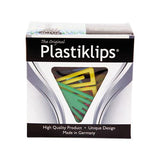 Plastiklips Paper Clips, Small (no. 1), Assorted Colors, 1,000-box