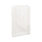 Grease-resistant Single-serve Bags, 6.5" X 8", White, 2,000-carton