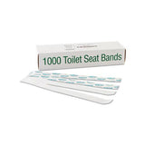 Sani-shield Printed Toilet Seat Band, 16 X 1.5, Deep Blue-white, 1,000-carton