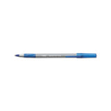 Round Stic Grip Xtra Comfort Stick Ballpoint Pen, 1.2mm, Blue Ink, Gray Barrel, Dozen