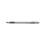 Round Stic Grip Xtra Comfort Stick Ballpoint Pen, 1.2mm, Black Ink, Gray Barrel, Dozen