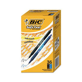 Soft Feel Retractable Ballpoint Pen Value Pack, 1mm, Assorted Ink-barrel, 36-pack