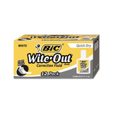 Wite-out Quick Dry Correction Fluid, 20 Ml Bottle, White, 1-dozen