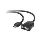 Displayport To Dvi Adapter, 5", Black