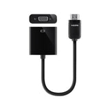 Hdmi To Vga + 3.5mm Audio Adapter, M-f, 1080p, 5", Black