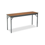 Special Size Folding Table, Rectangular, 60w X 18d X 30h, Walnut-black