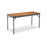 Special Size Folding Table, Rectangular, 60w X 24d X 30h, Walnut-black