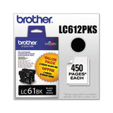 Lc612pks Innobella Ink, 450 Page-yield, Black, 2-pk