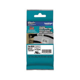 Tze Flexible Tape Cartridge For P-touch Labelers, 0.7" X 26.2 Ft, Black On White
