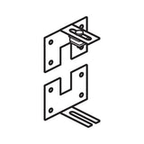 Versé Quick Connect Wall Mount Connecting Hardware, Gray