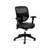 Vl531 Mesh High-back Task Chair With Adjustable Arms, Supports Up To 250 Lbs., Black Seat-black Back, Black Base