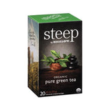 Steep Tea, Pure Green, 0.91 Oz Tea Bag, 20-box