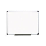 Porcelain Value Dry Erase Board, 36 X 48, White, Aluminum Frame