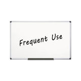 Value Lacquered Steel Magnetic Dry Erase Board, 48 X 96, White, Aluminum Frame