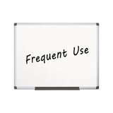 Value Lacquered Steel Magnetic Dry Erase Board, 48 X 72, White, Aluminum Frame