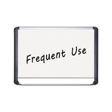 Lacquered Steel Magnetic Dry Erase Board, 36 X 48, Silver-black