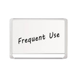 Lacquered Steel Magnetic Dry Erase Board, 36 X 48, Silver-white