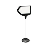 Floor Stand Sign Holder, Arrow, 25x17 Sign, 63" High, Black Frame