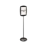 Floor Stand Sign Holder, Rectangle, 15x11 Sign, 66"h, Black Frame