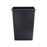 Slim Waste Container, 23 Gal, Gray, Plastic